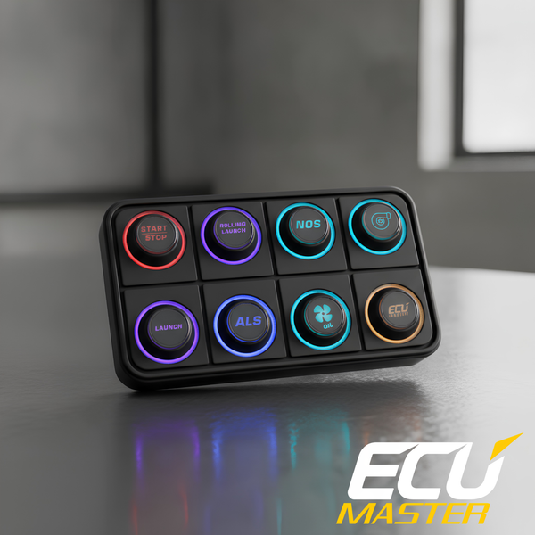 ECUMaster 8-Position CAN Keyboard | IP67 | EMU BLACK & PMU Compatible | Fully Configurable