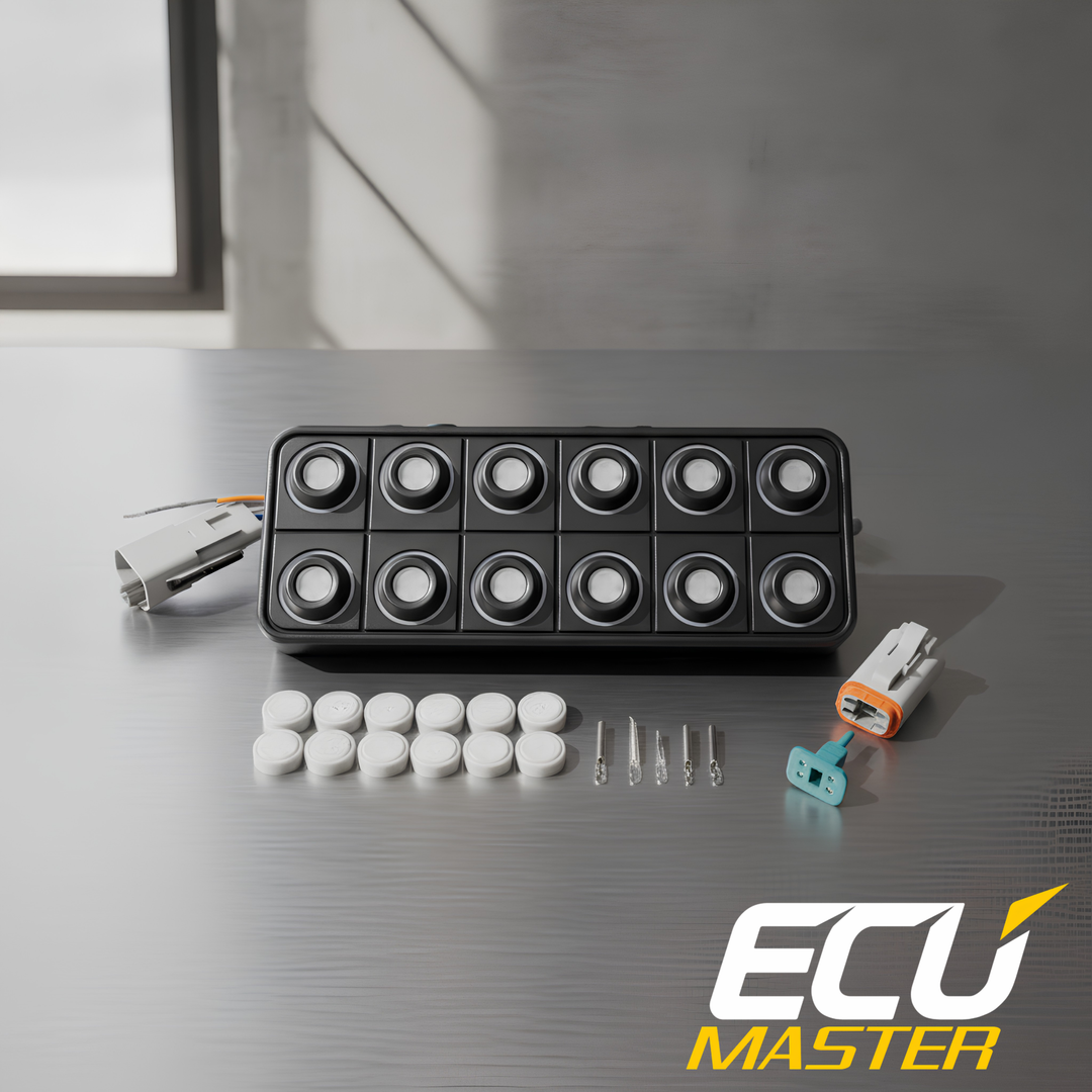ECUMaster 12-Position CAN Keyboard | IP67 | EMU BLACK & PMU Compatible | Fully Configurable
