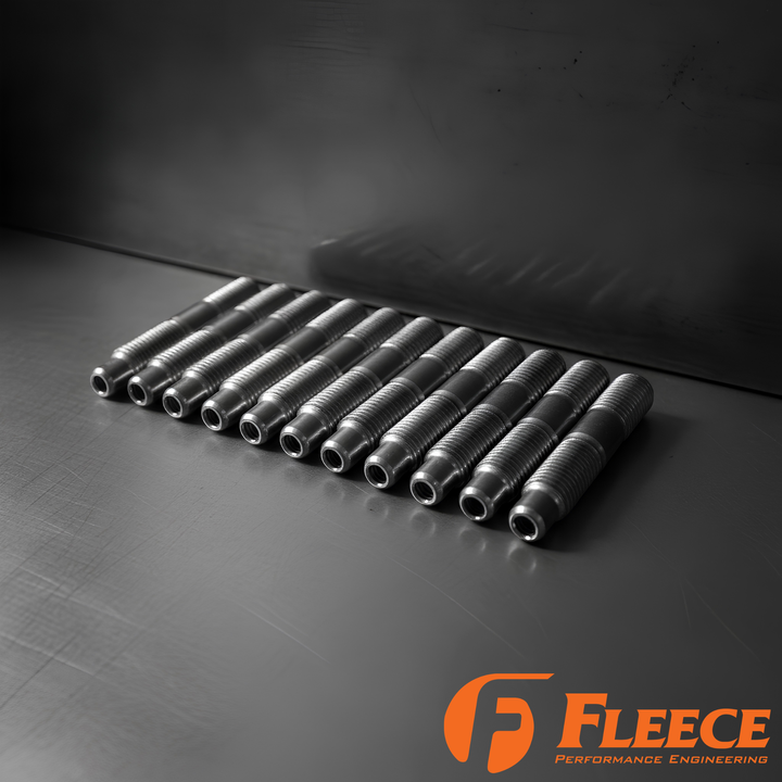 Fleece Performance Cummins Exhaust Manifold Stud Kit | 630 Stainless | 5.9 & 6.7 | Made in USA